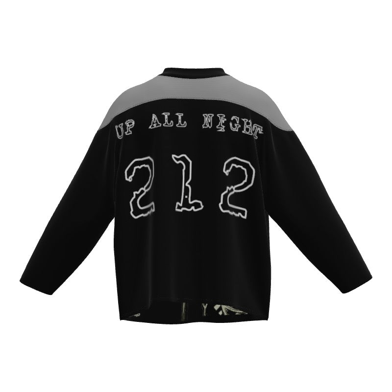 UP ALL NIGHT BLACK / GREY SKELETON CHECKER, FLAG JERSEY