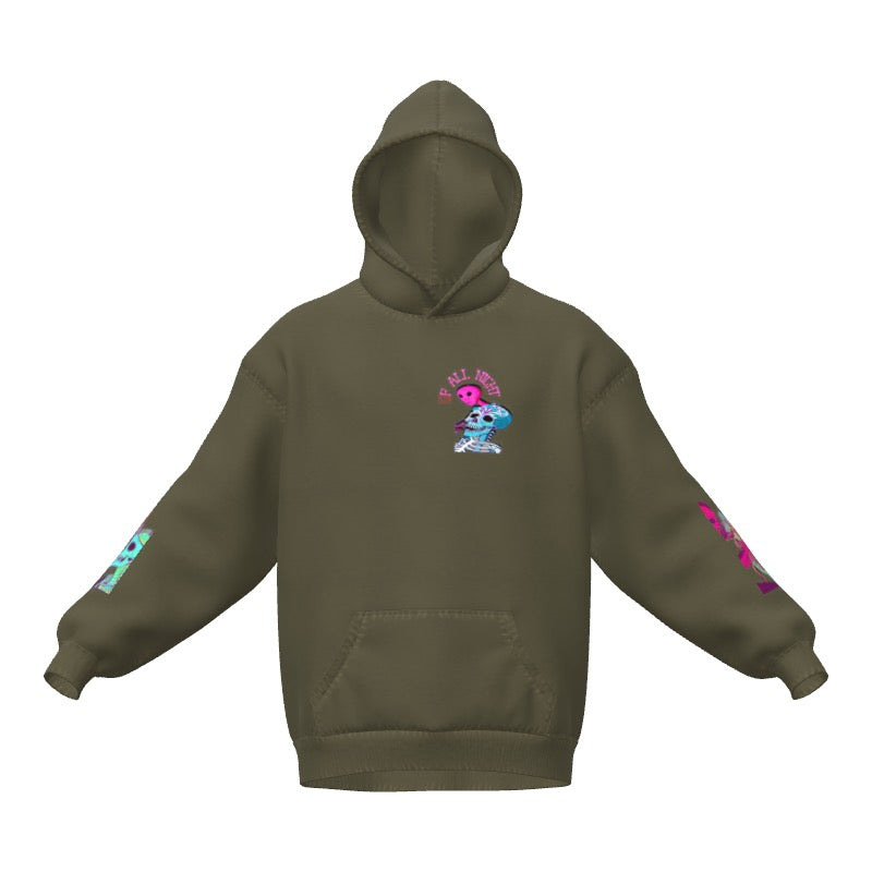 UP ALL NIGHT HOODIE ALIEN/SKELETON