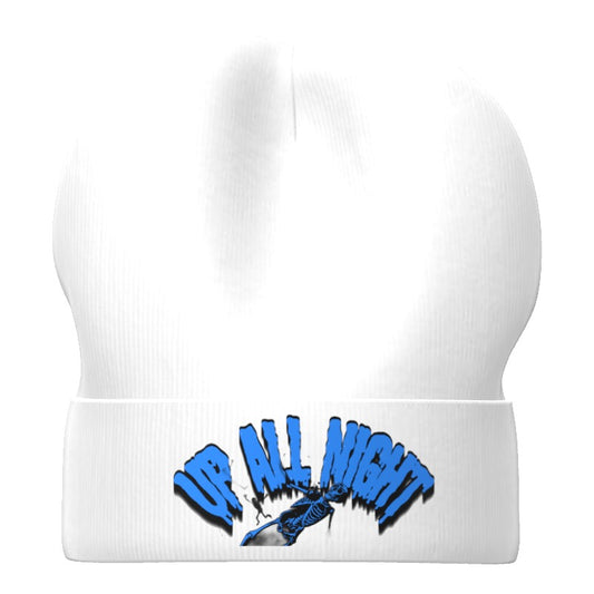UP ALL NIGHT WHITE BEANIE