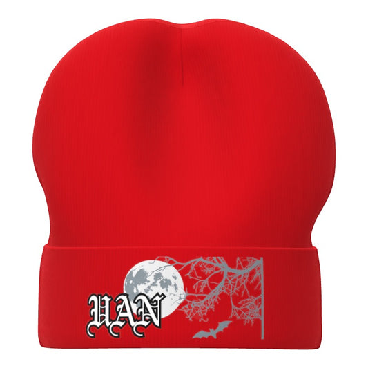 UP ALL NIGHT RED BEANIE