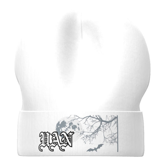 UP ALL NIGHT WHITE BEANIE